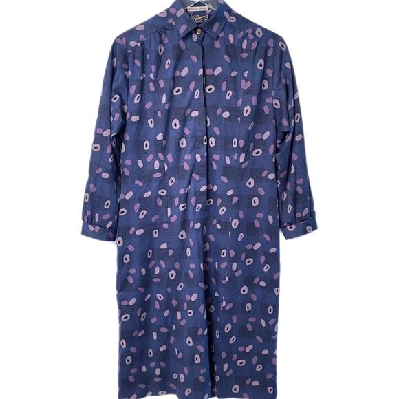 Presence Dresses & Skirts - Presence Long Sleeve Button Front Midi Dress Sz 42